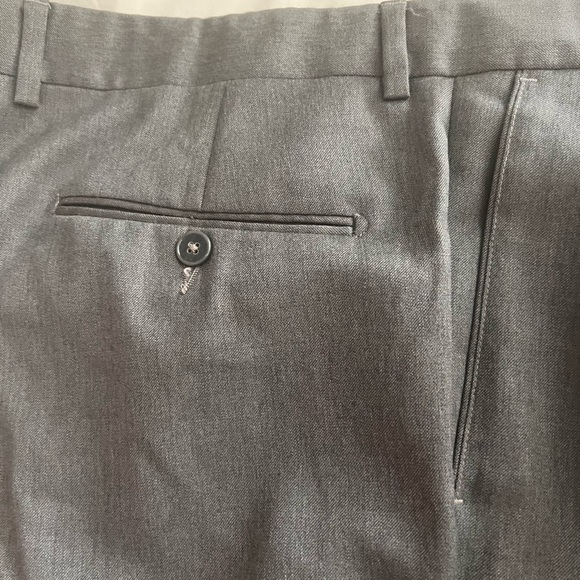 GIVENCHY MONSIEUR MENS DRESS PANTS- GREY- VINTAGE SIZE 38R - Picture 3 of 8